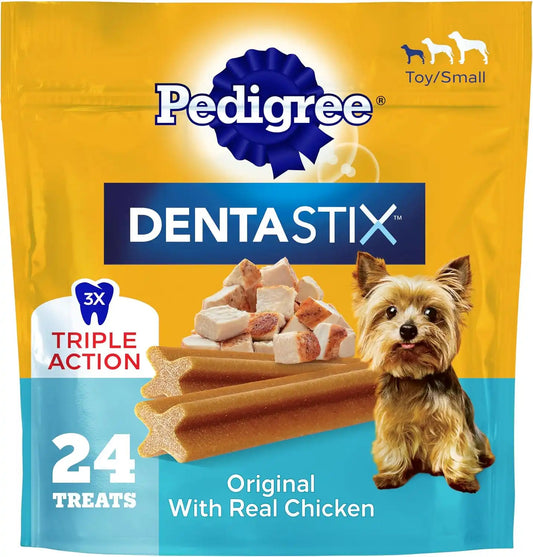 Pedigree Dentastix Small & Toy Breed Dental Dog Treats, Original, 168 Count