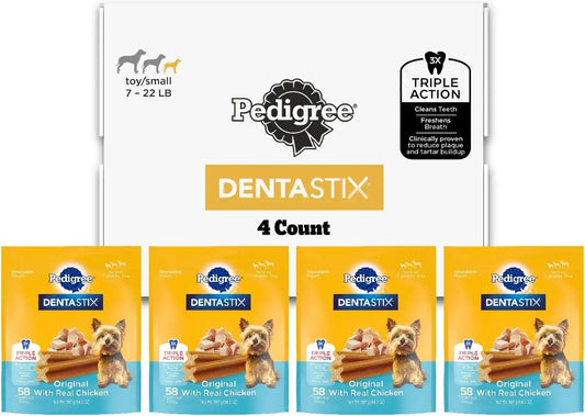 Pedigree Dentastix Small & Toy Breed Dental Dog Treats, Original, 232 Count