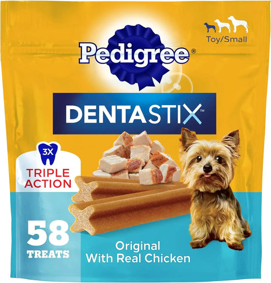 Pedigree Dentastix Small & Medium Dental Dog Treats, Original, 58 Count